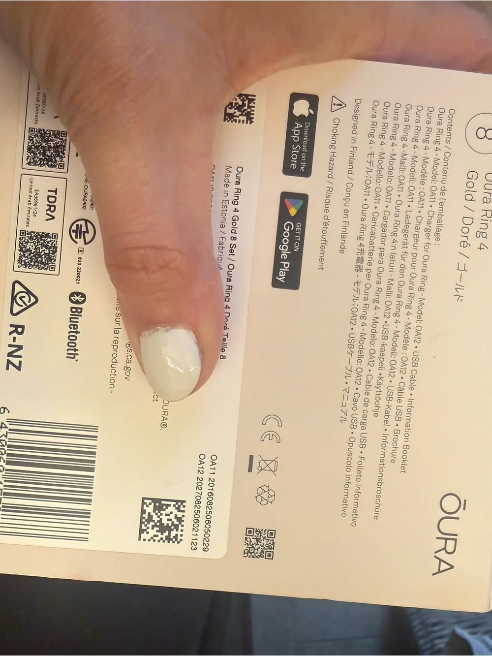 Oura smart ring